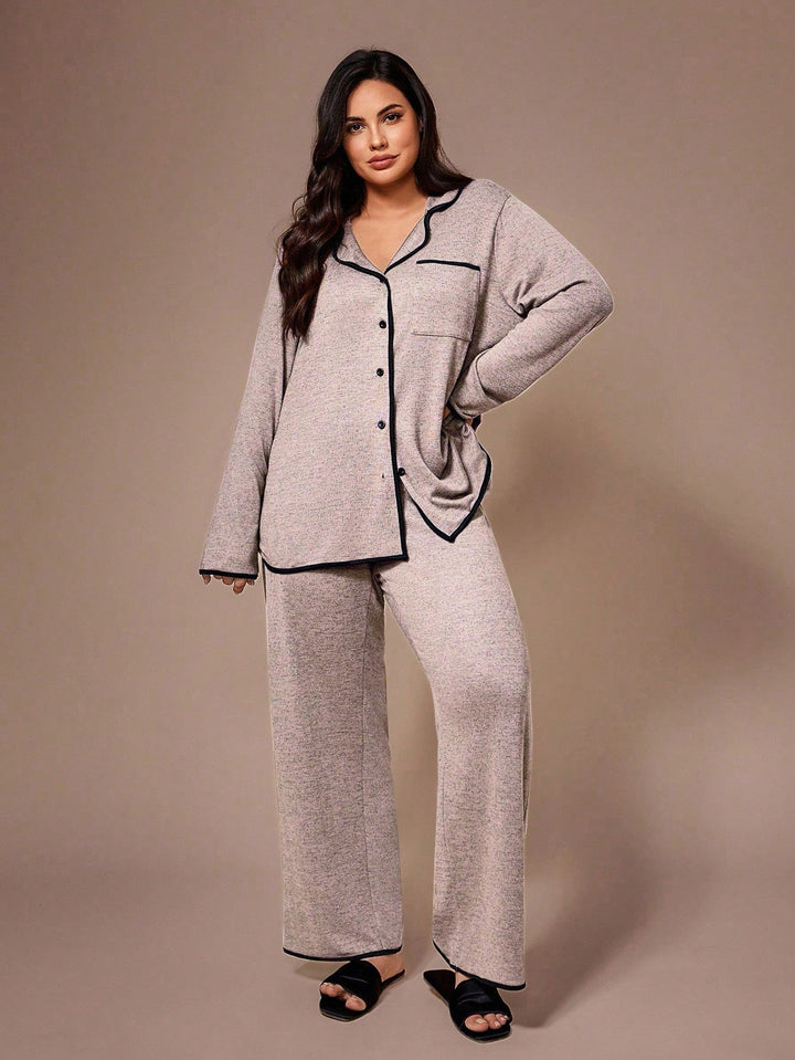 Set pijamale SHEIN, roz
