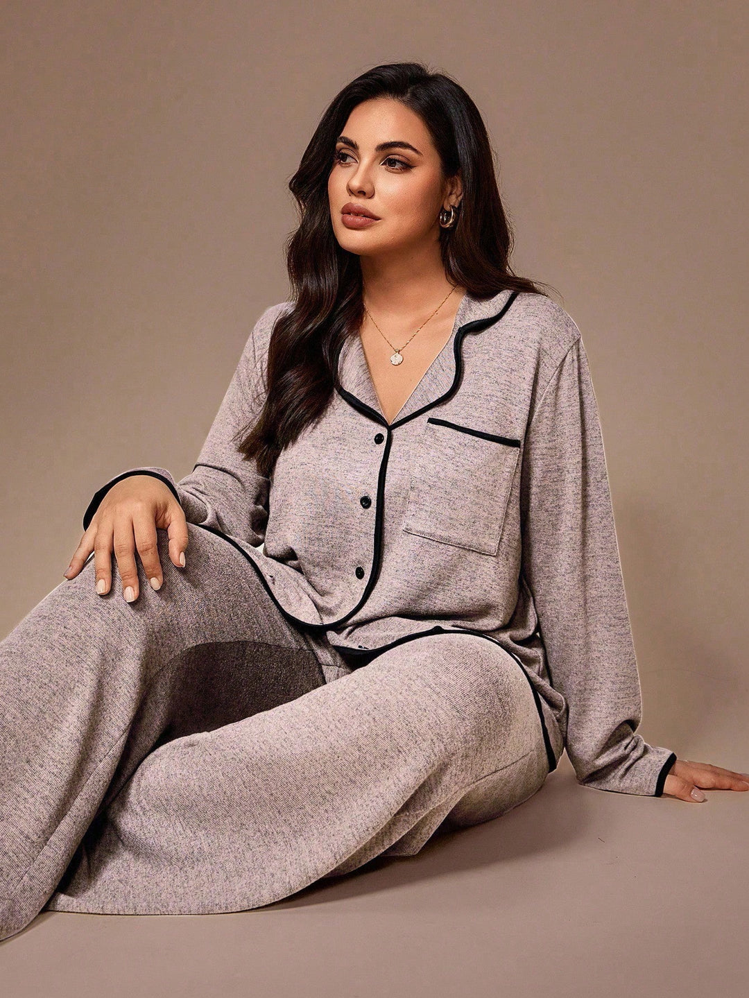Set pijamale SHEIN, roz
