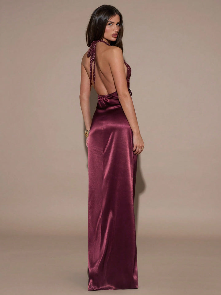 Rochie maxi SHEIN, vișiniu