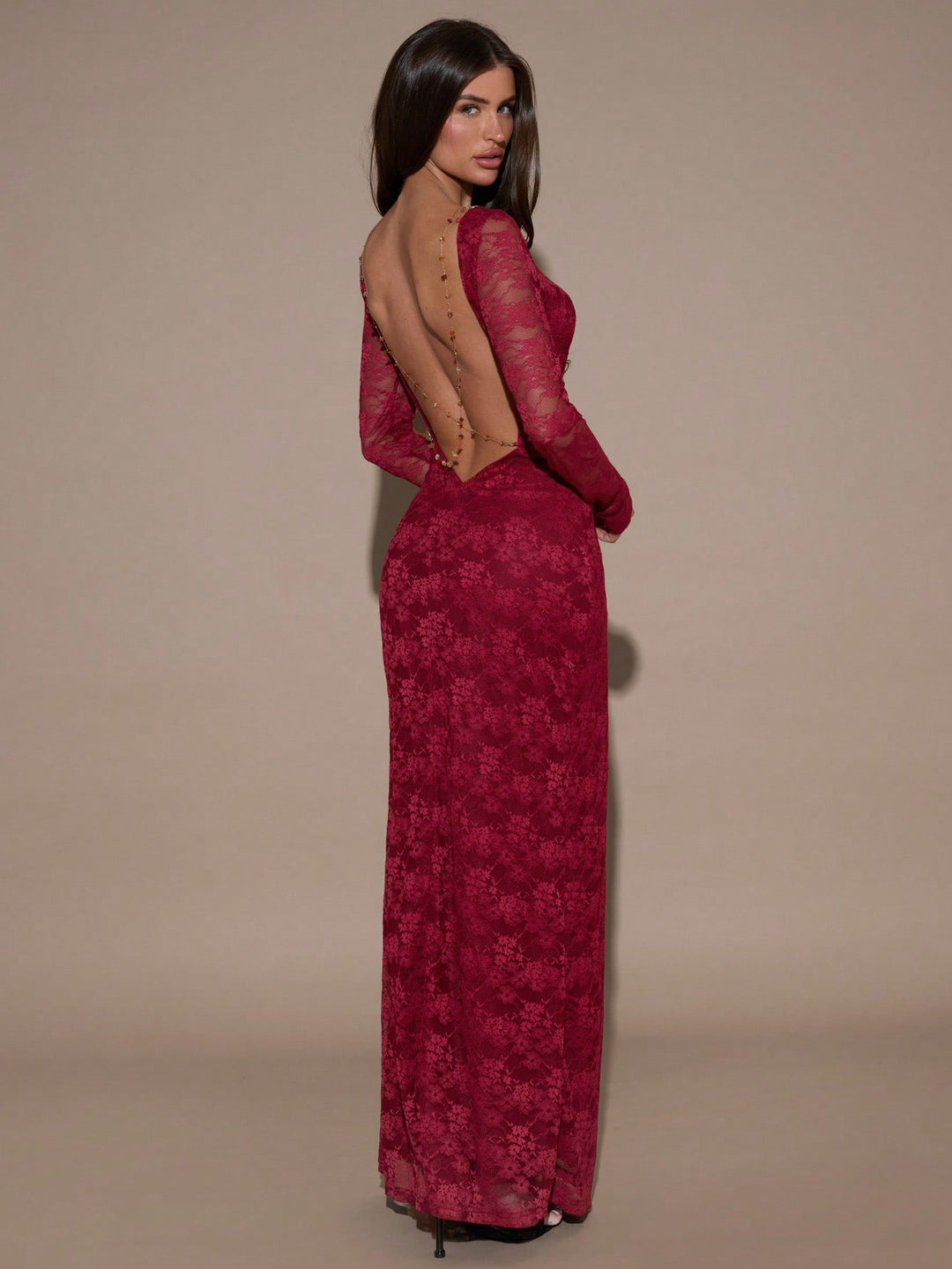 Rochie maxi SHEIN, vișiniu