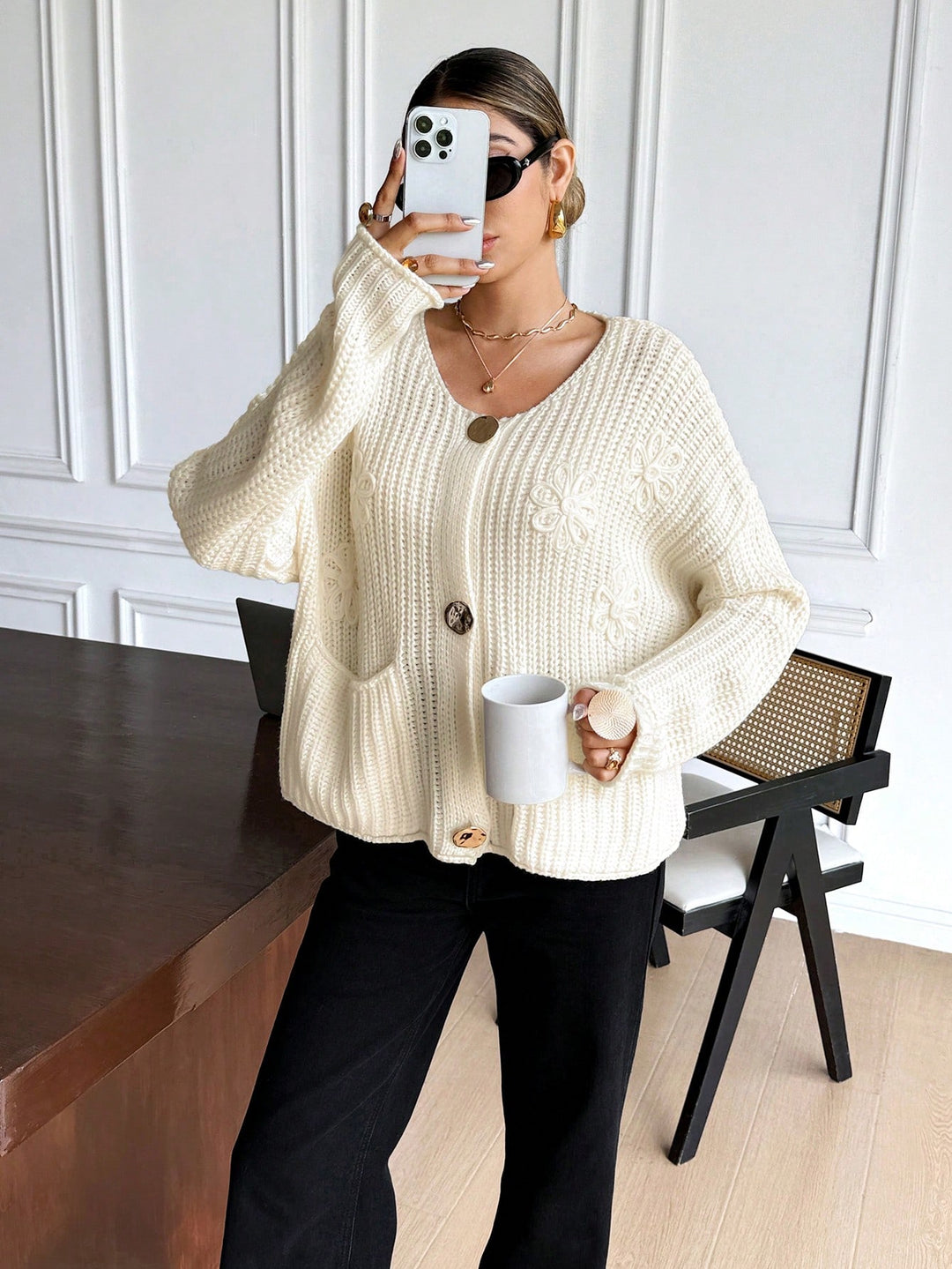 Cardigan SHEIN, bej