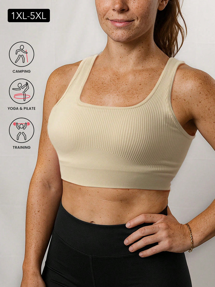 Sutien sport SHEIN, auriu