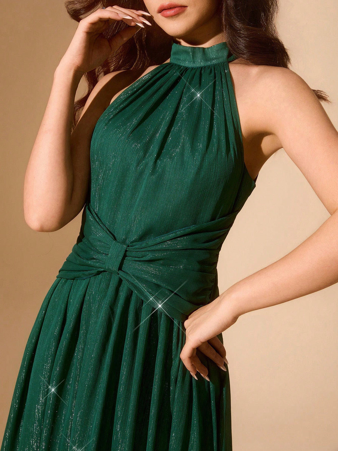 Rochie de petrecere SHEIN, verde