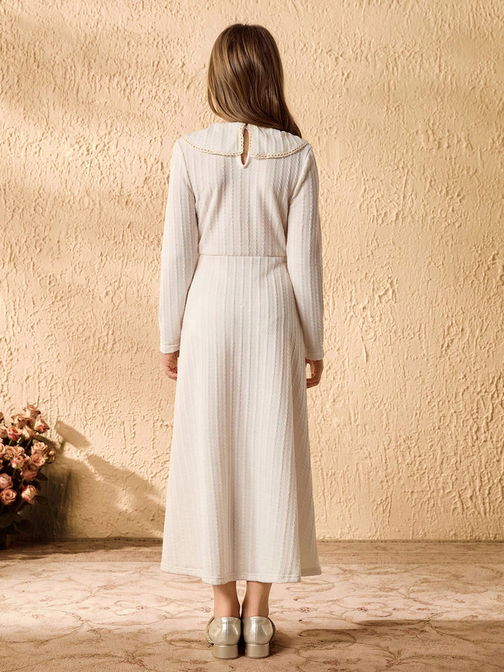 Rochie maxi SHEIN, crem