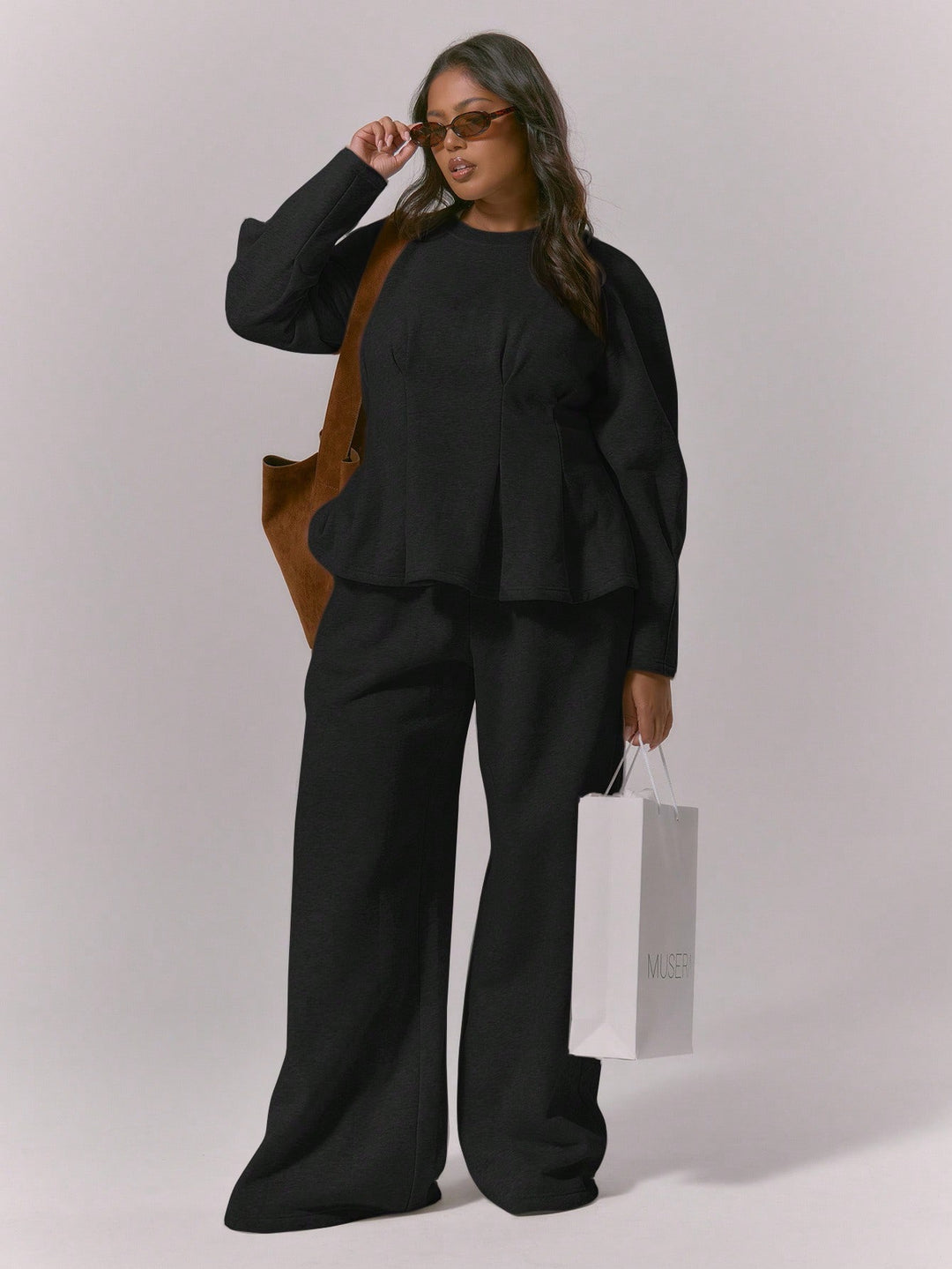 Pantaloni SHEIN, negru