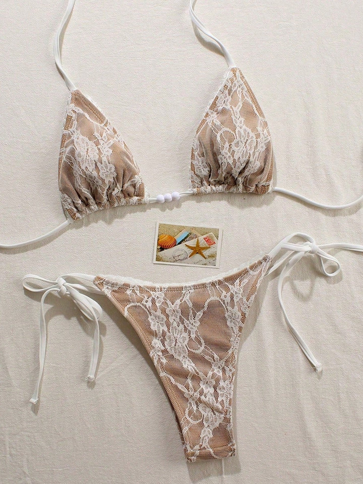 Set bikini SHEIN, alb