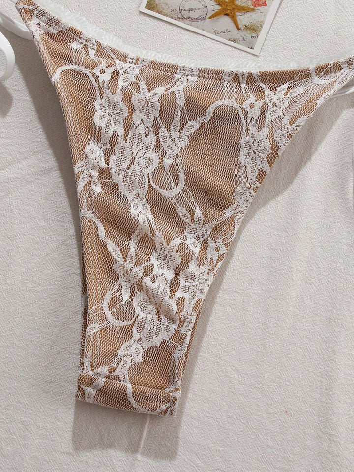 Set bikini SHEIN, alb