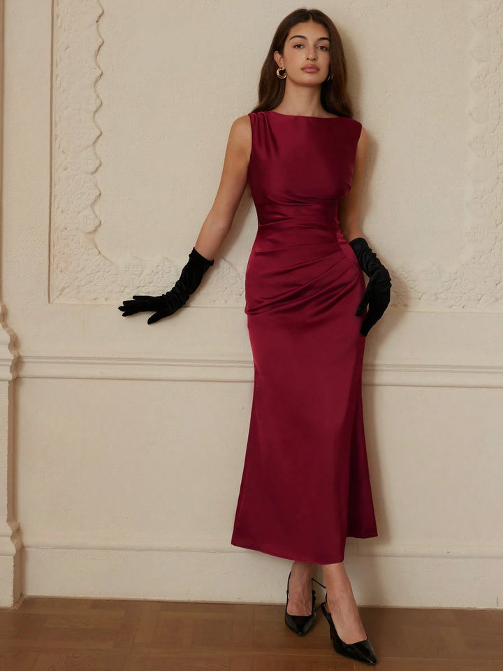 Rochie maxi SHEIN, vișiniu
