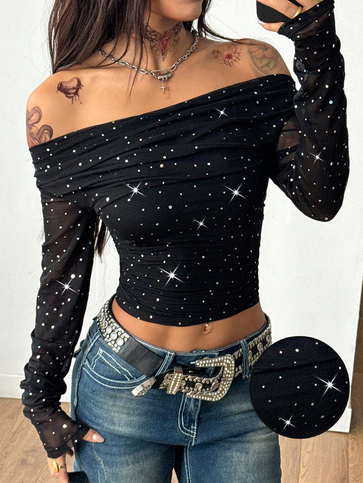 SHEIN blúz, fekete