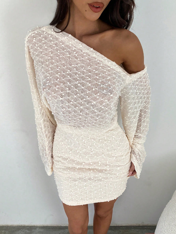 Rochie scurtă SHEIN, bej