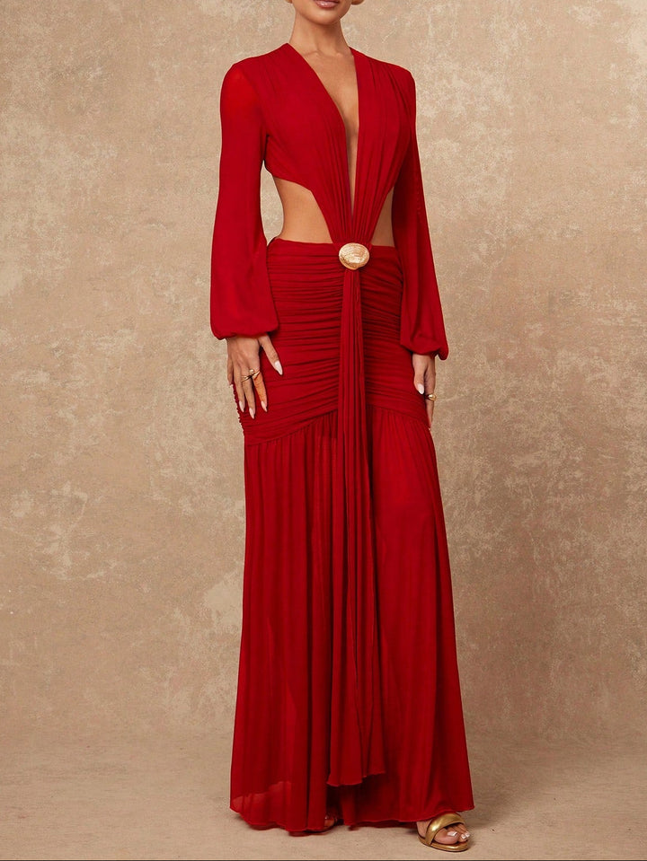 Rochie maxi SHEIN, roșu