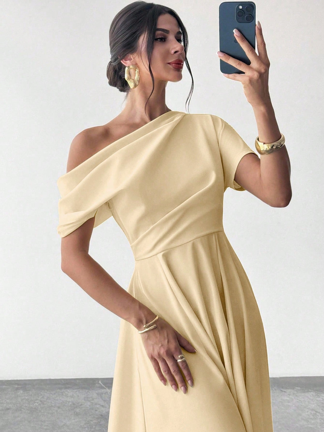 Rochie maxi SHEIN, portocaliu