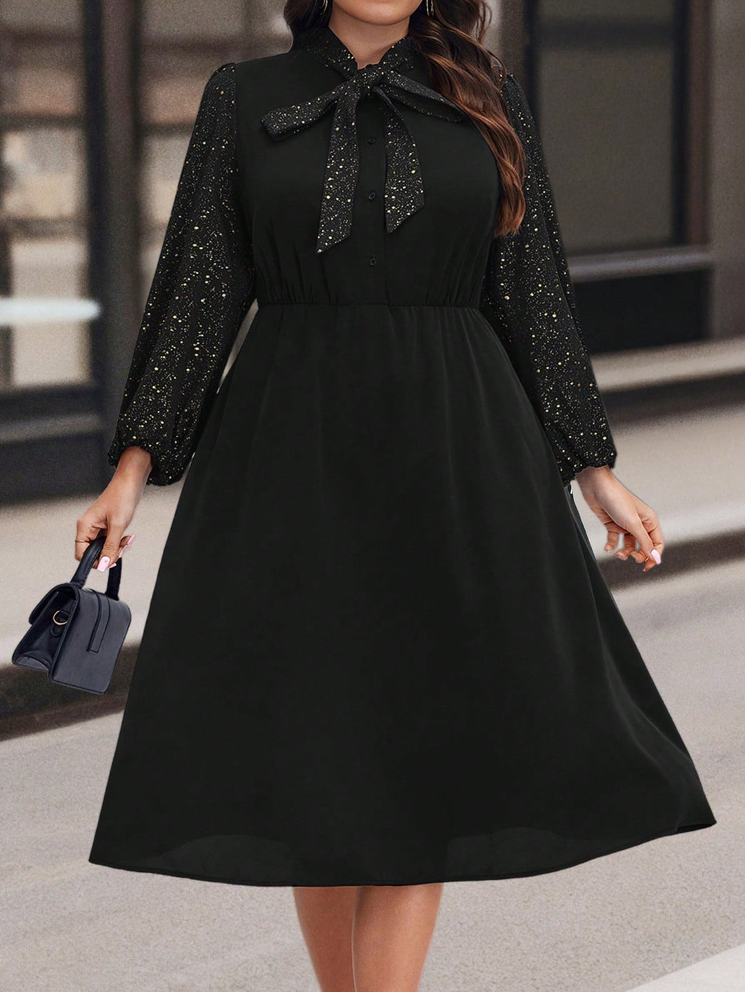 Rochie midi SHEIN, negru