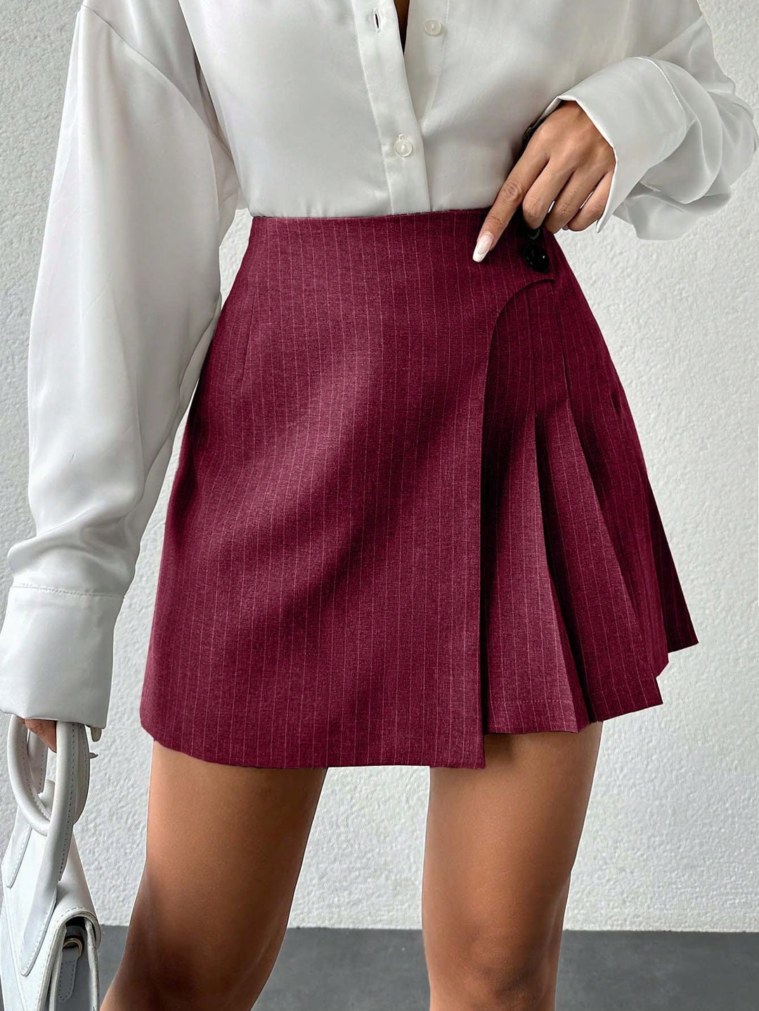Fustă mini SHEIN, vișiniu