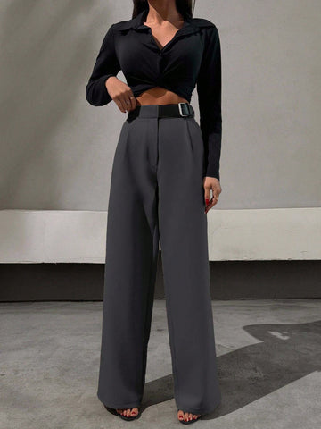 Pantaloni SHEIN, gri