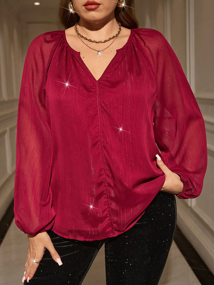 Shein Curve+ ing, bordó