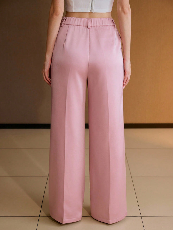 Pantaloni SHEIN, roz