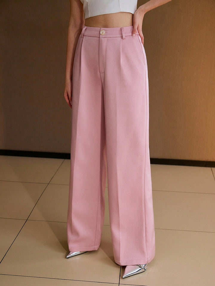 Pantaloni SHEIN, roz