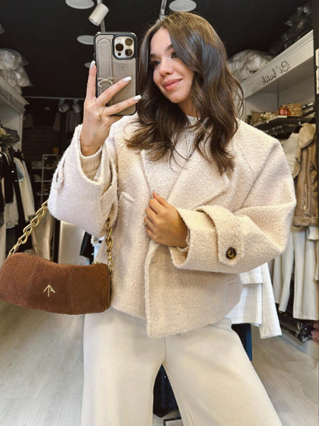 Sacou SHEIN, portocaliu