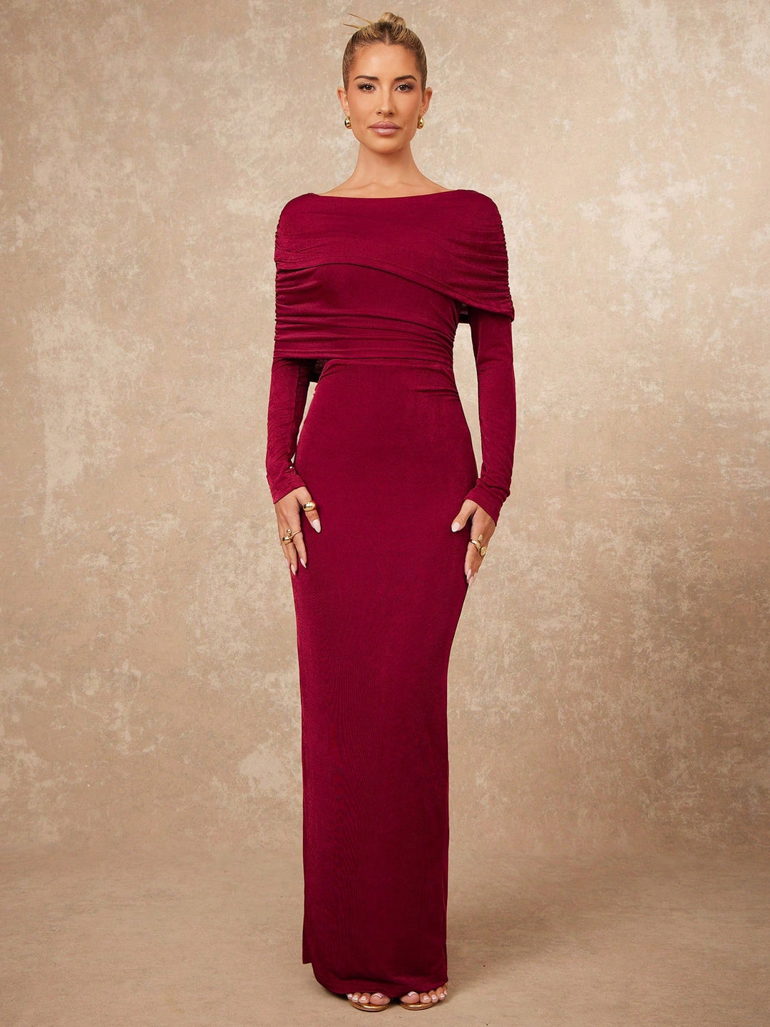 Rochie maxi SHEIN, vișiniu