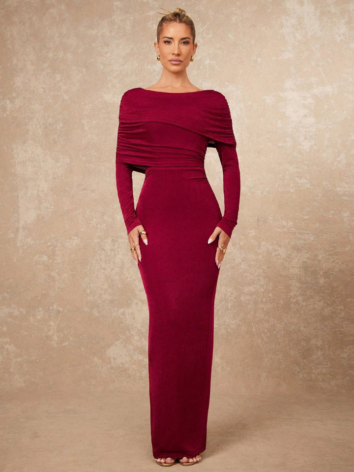 Rochie maxi SHEIN, vișiniu