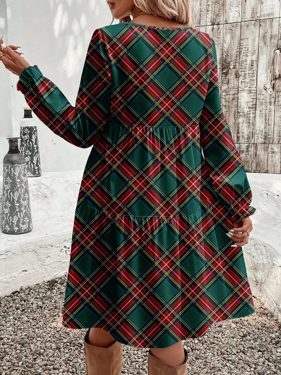 SHEIN Midi Dress, Mixed Colors