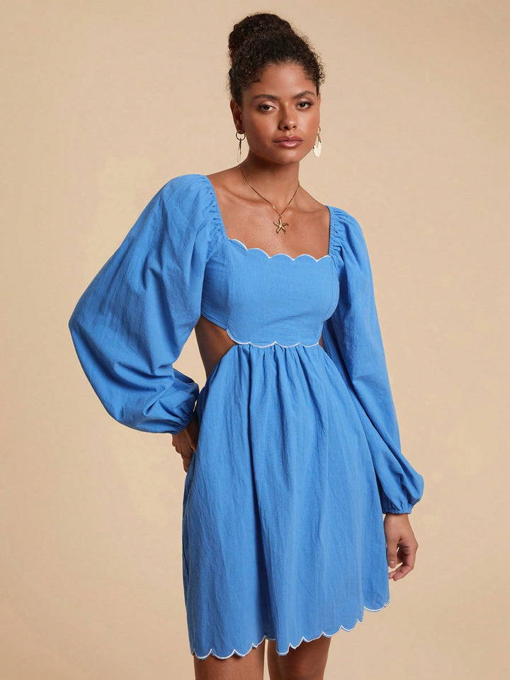 Rochie scurtă SHEIN, albastru