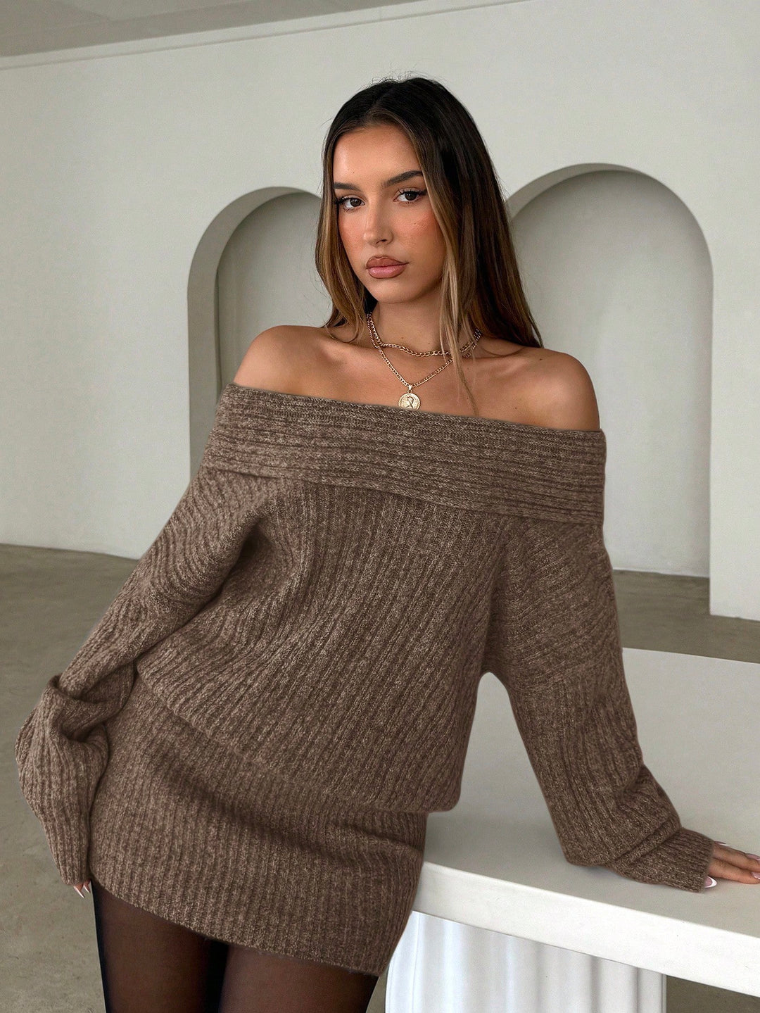 SHEIN ruha, khaki