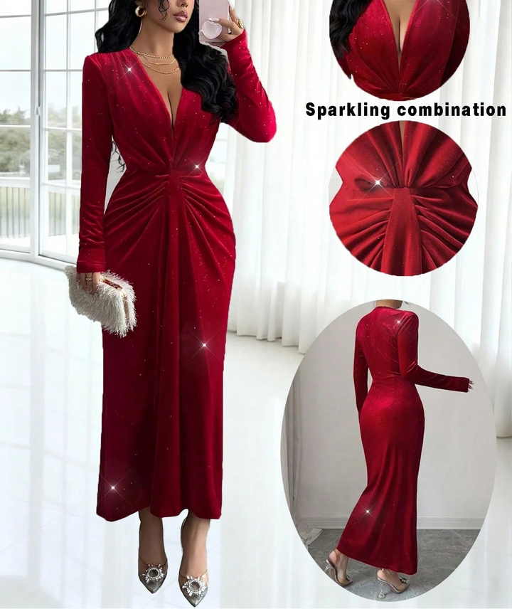 Rochie maxi SHEIN, vișiniu
