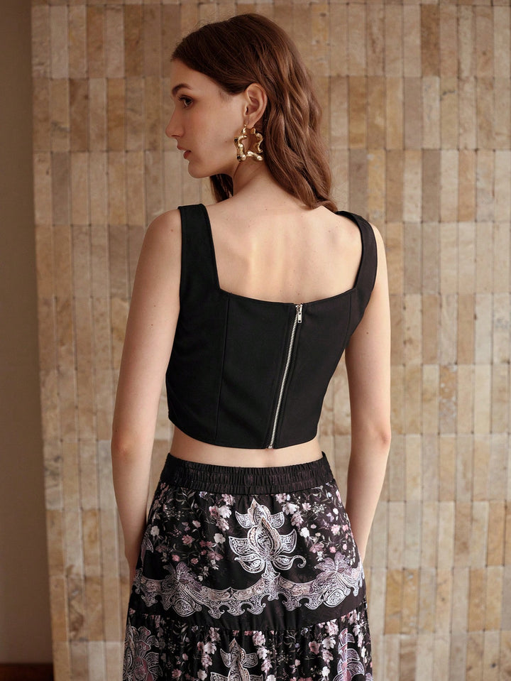 Top SHEIN, negru