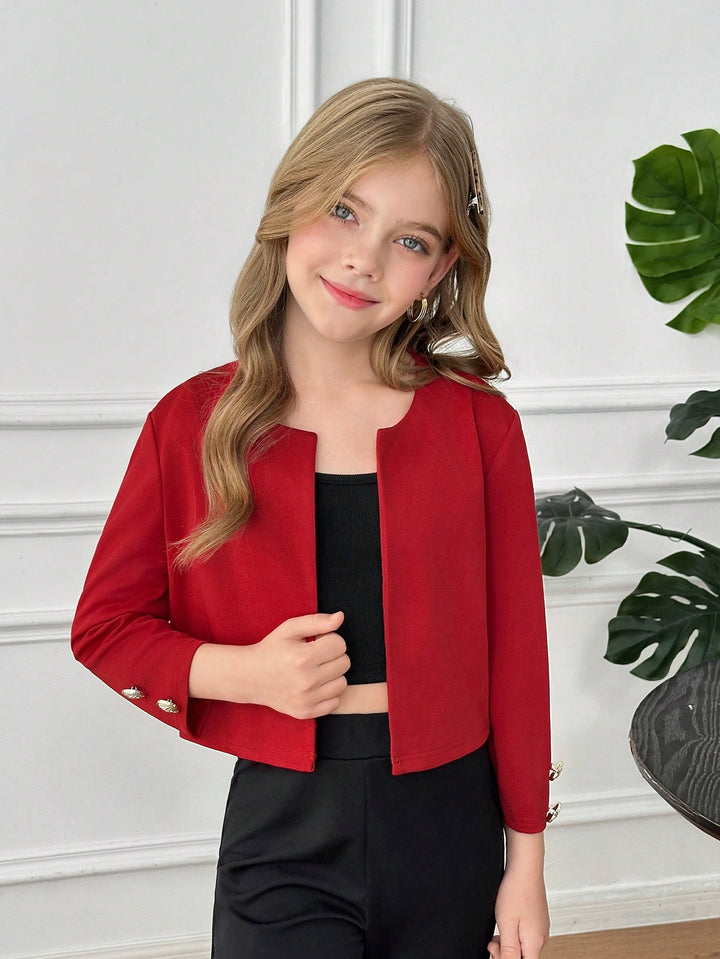 Kardigán, SHEIN, piros