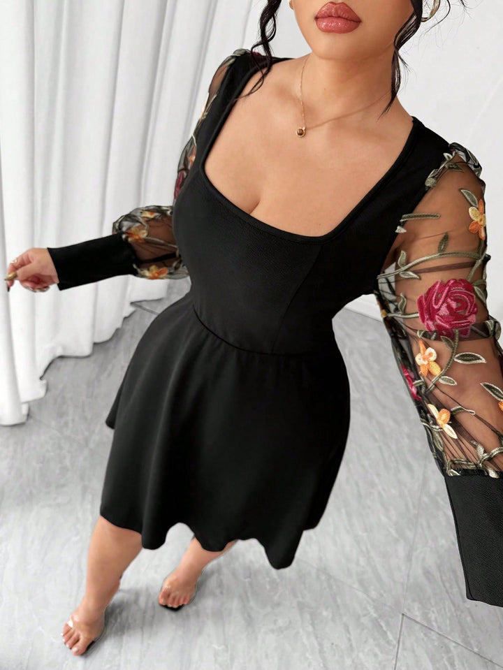 SHEIN mini ruha, fekete