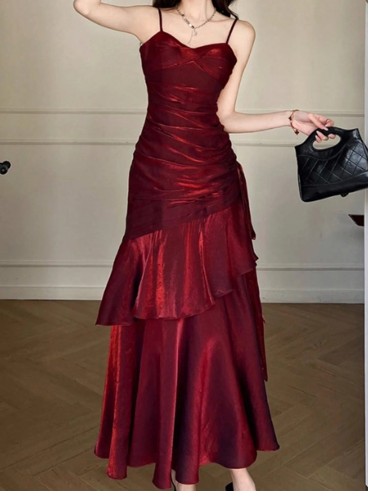Rochie maxi SHEIN, vișiniu