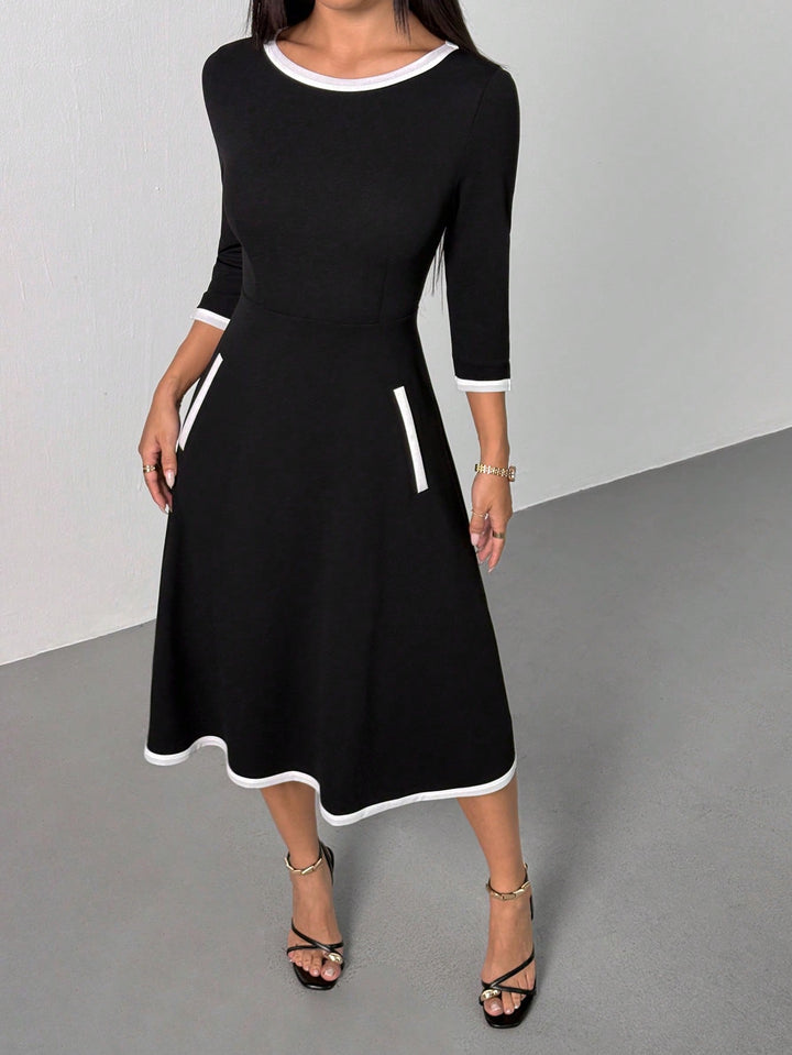Rochie midi SHEIN, negru