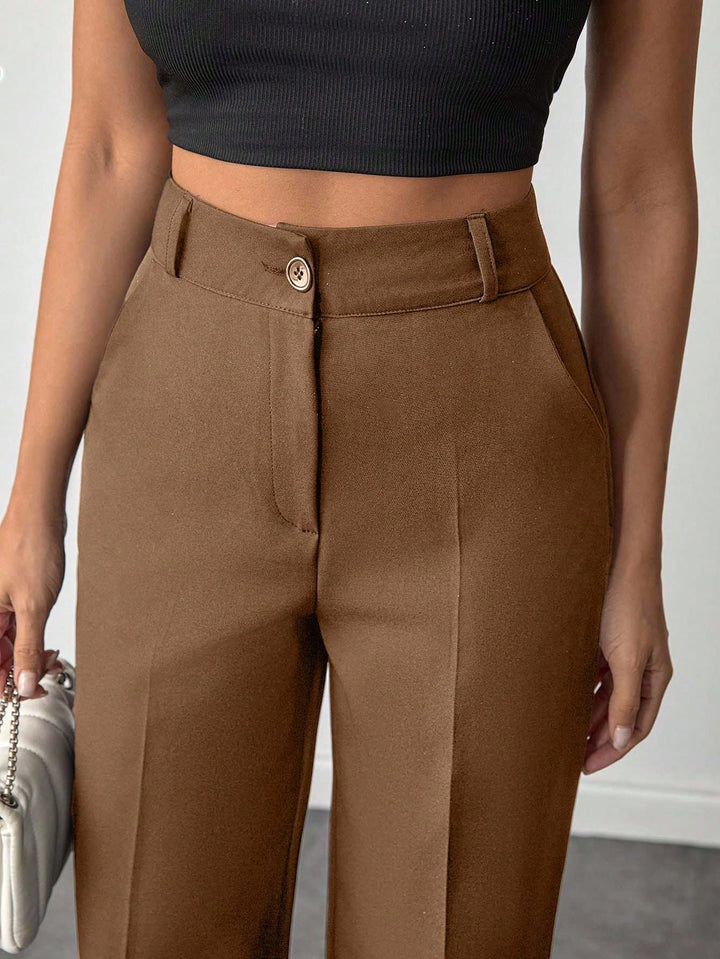 Pantaloni SHEIN, maro