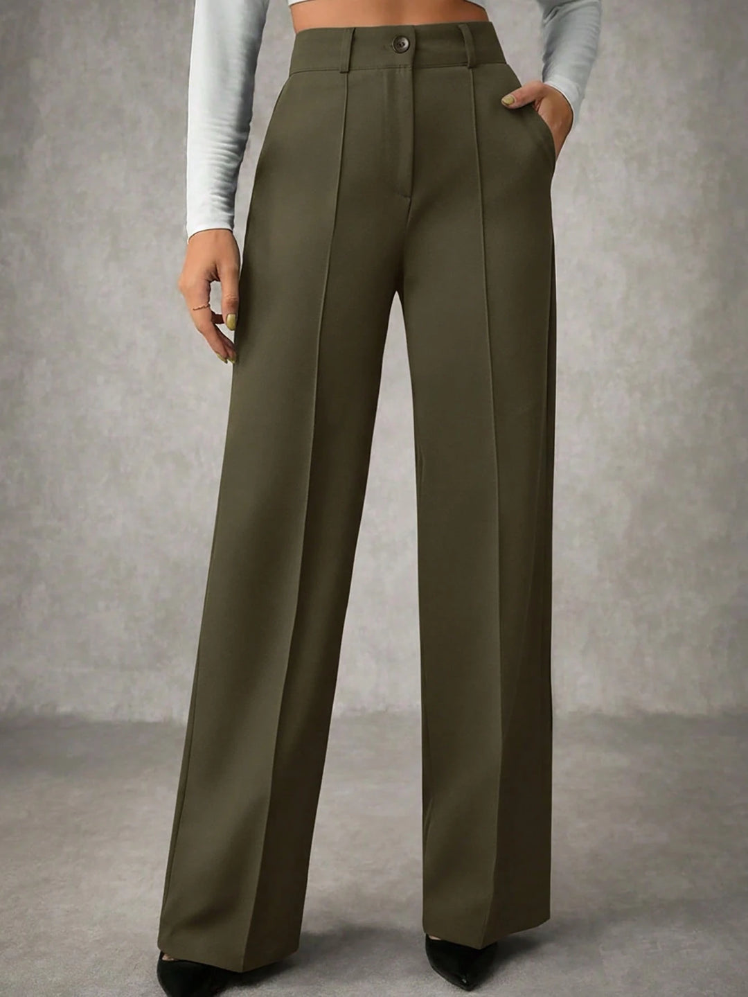 Pantaloni SHEIN, kaki