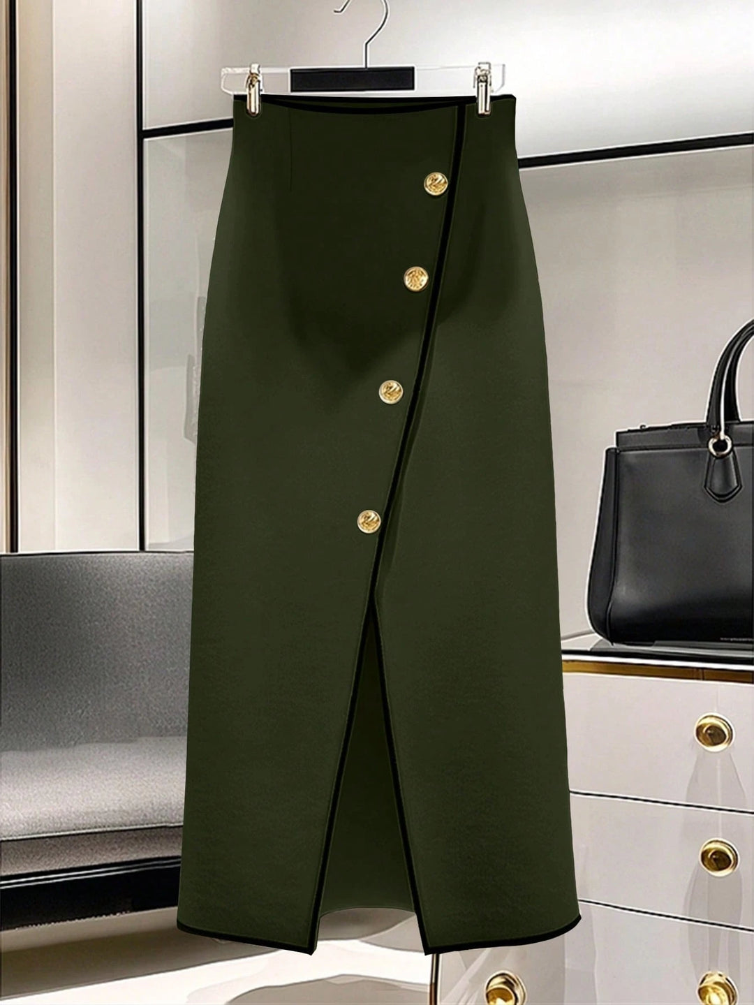 Fustă maxi SHEIN, verde