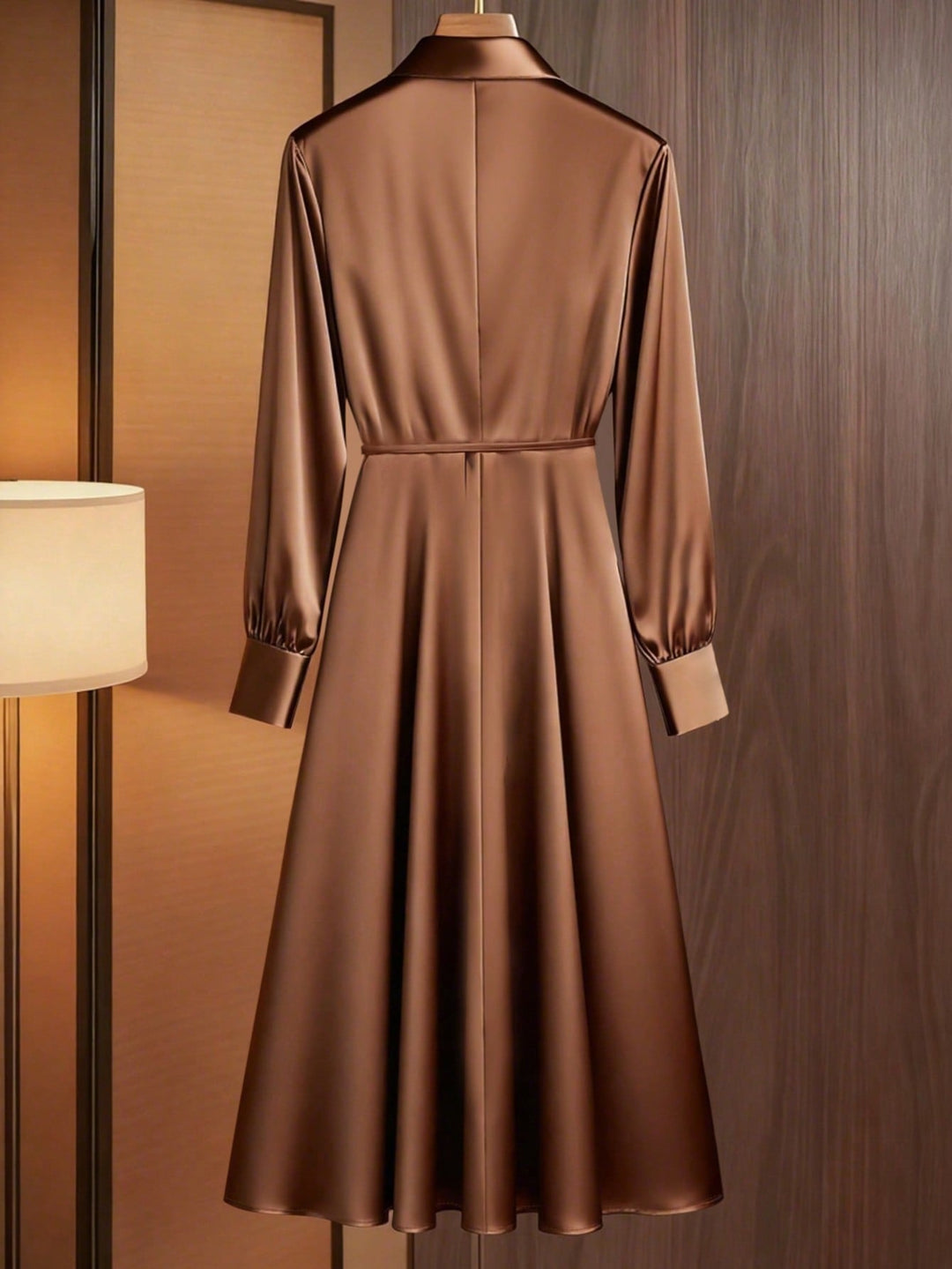 Rochie midi SHEIN, maro