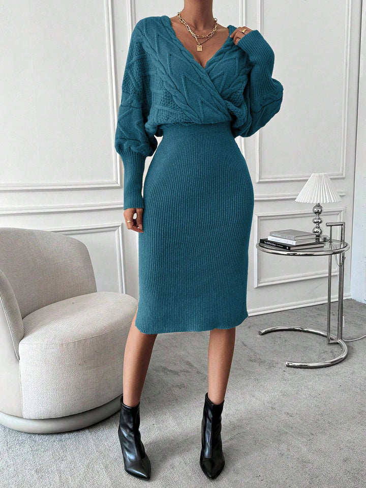 SHEIN midiruha, kék