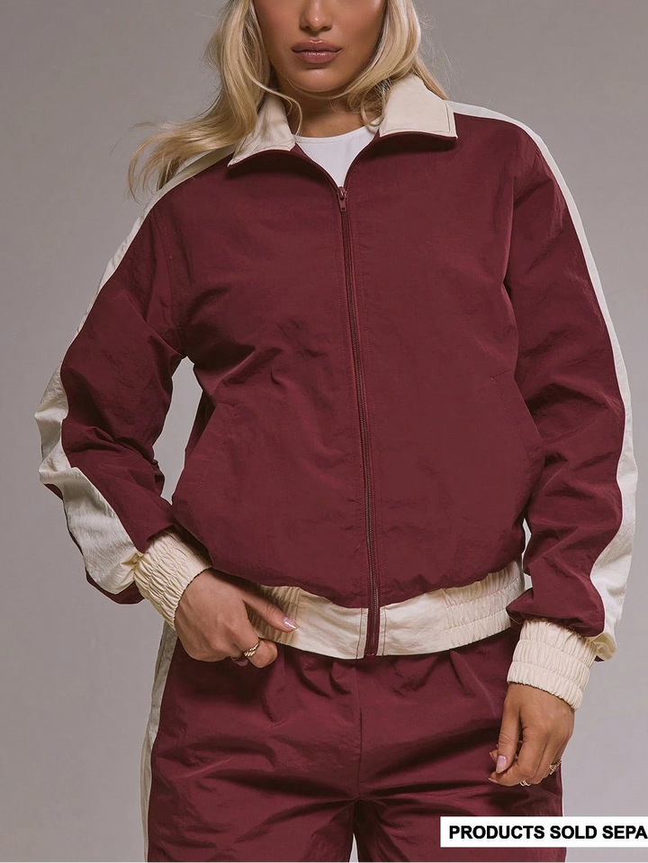 Jachetă Musera by Shein, vișiniu