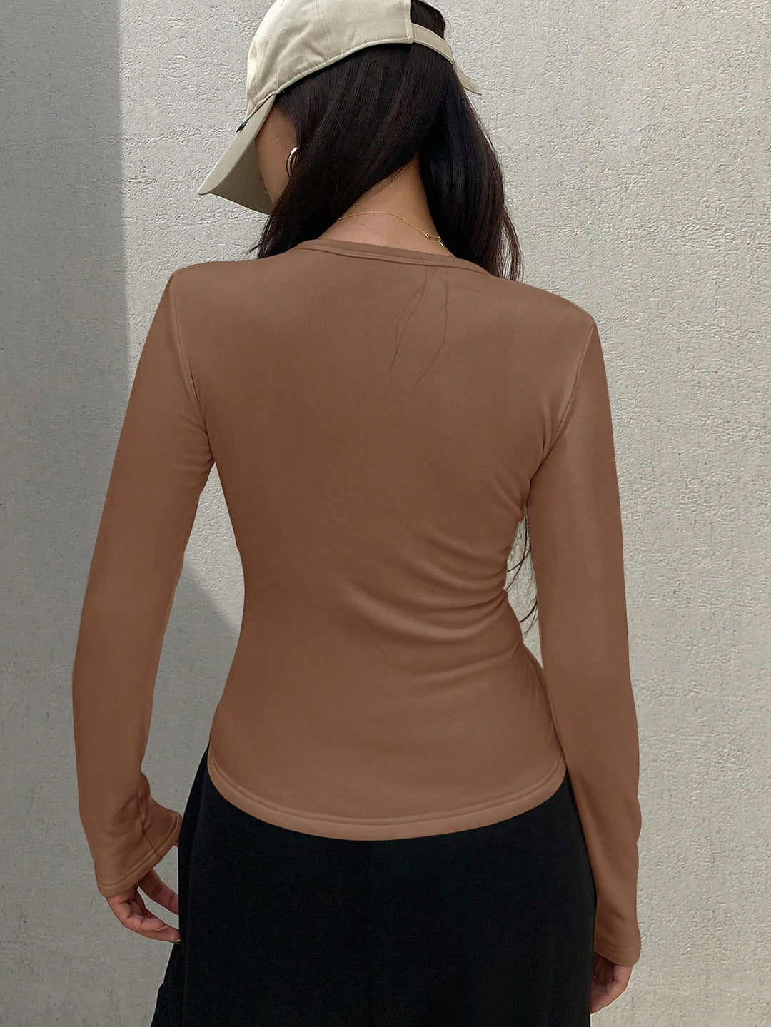SHEIN barna blúz
