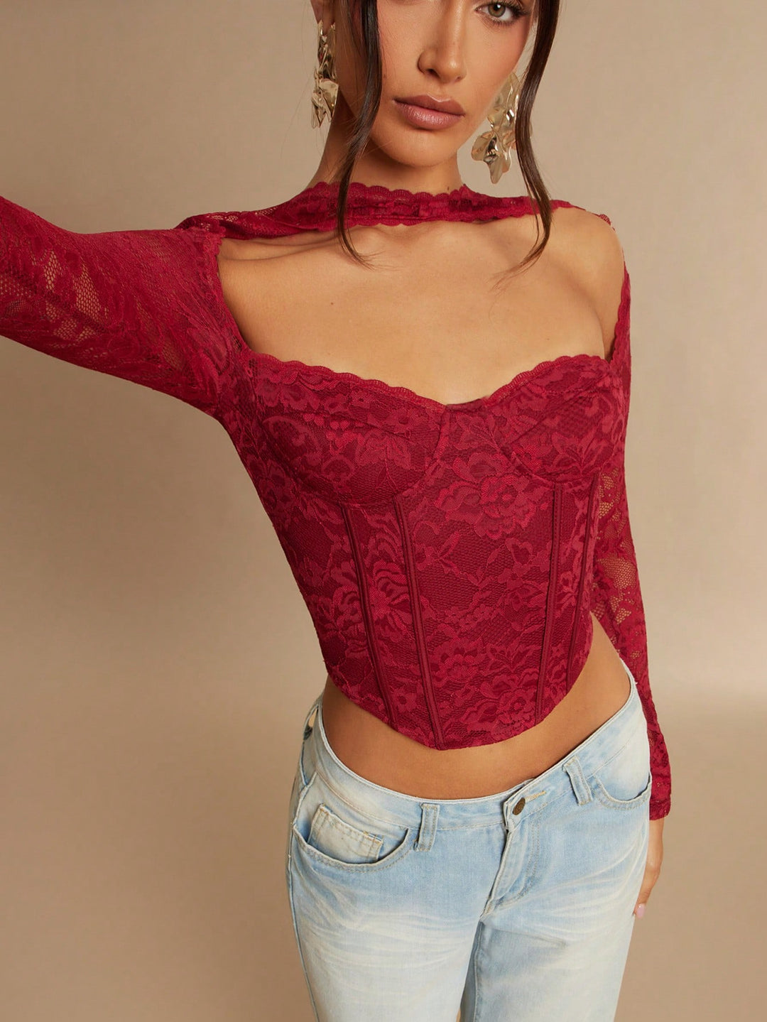 SHEIN blúz, piros