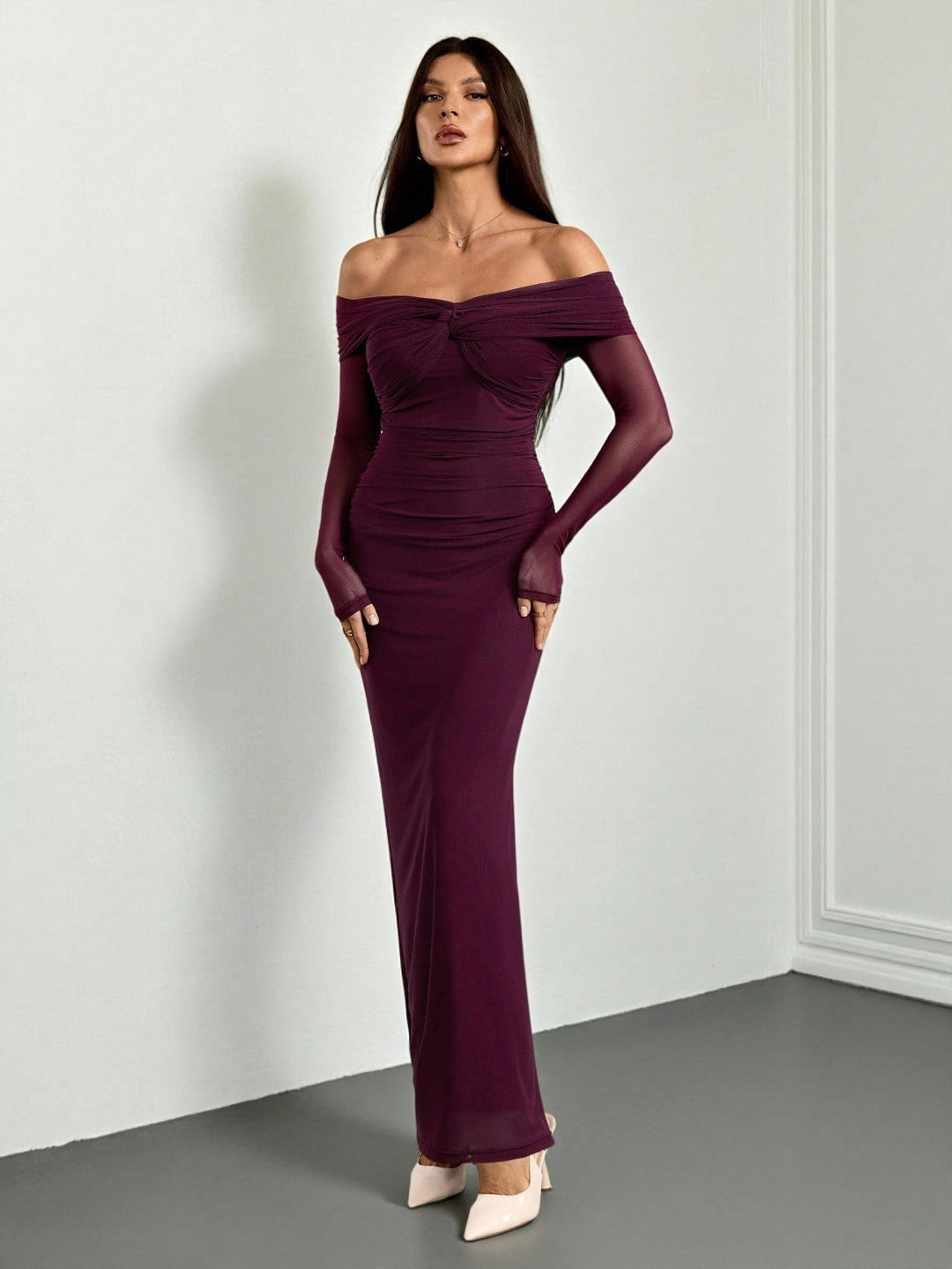 Rochie maxi SHEIN, roșu