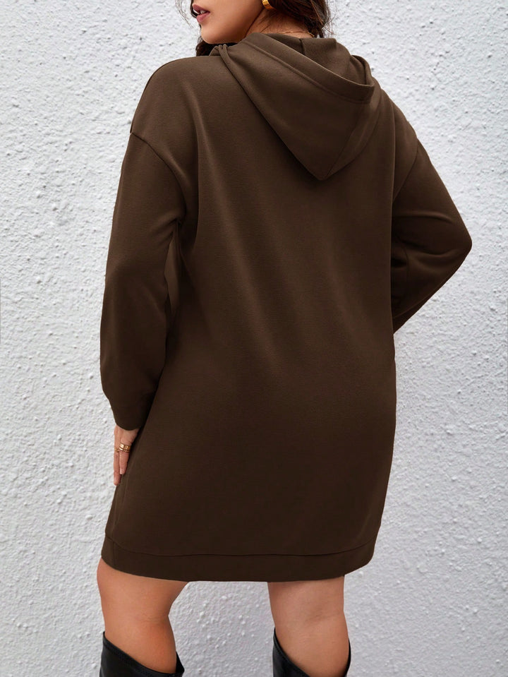 Rochie tip hanorac SHEIN, maro