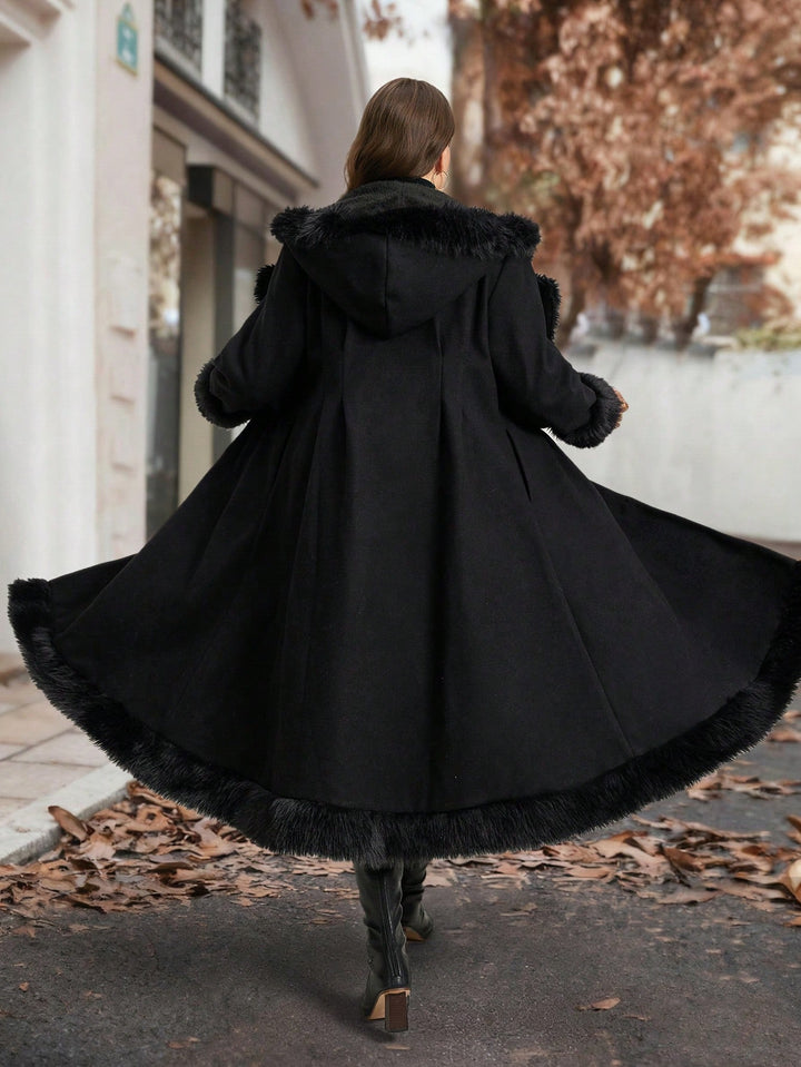 Palton lung SHEIN, negru