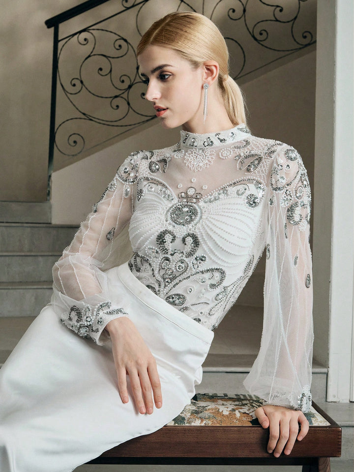 Top SHEIN, alb