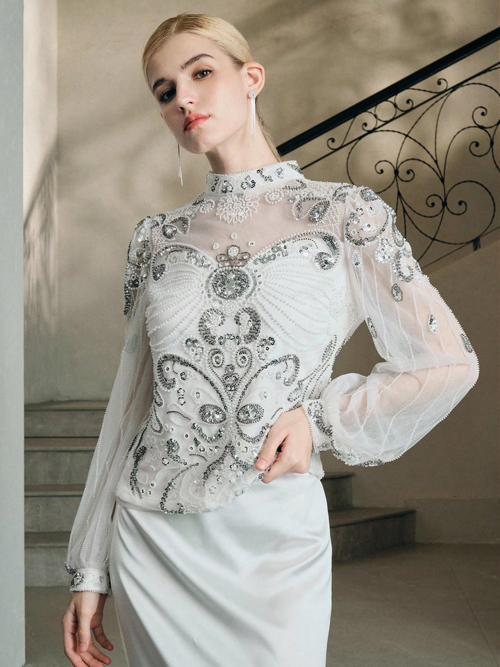 Top SHEIN, alb