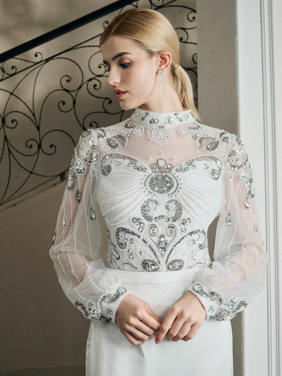 Top SHEIN, alb