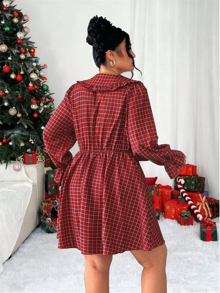 Shein Curve+ miniruha, piros