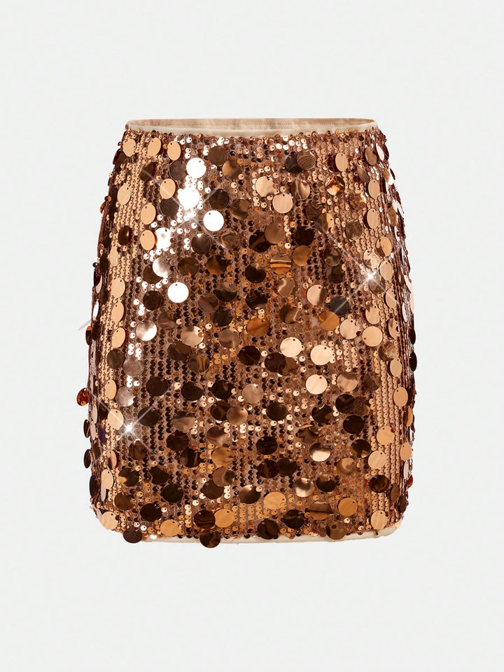 SHEIN szoknya, bronz